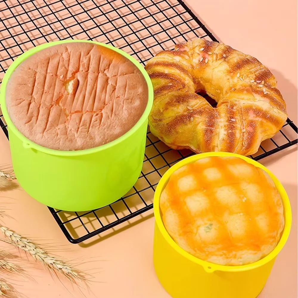 FAIS DU 붙지 않는 라운드 실리콘 케이크 금형 무작위 컬러 무스 케이크 금형 DIY 디저트 베이킹 금형 도구 주방 악세사리