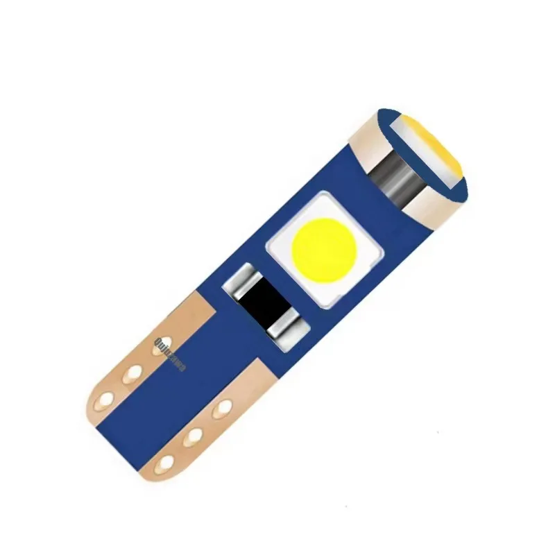 10Pcs T5 Led 전구 W3W W1.2W Led Canbus 자동차 인테리어 조명 대시 보드 다채로운 표시기 웨지 자동 악기 램프 12V