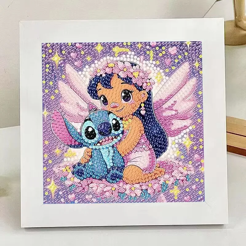 어린이 스티치 다이아몬드 그림 5D 동물 아트 미니 세트 DIY 귀여운 만화 큰 보석 그림 세트 크리스탈 다이아몬드 그림
