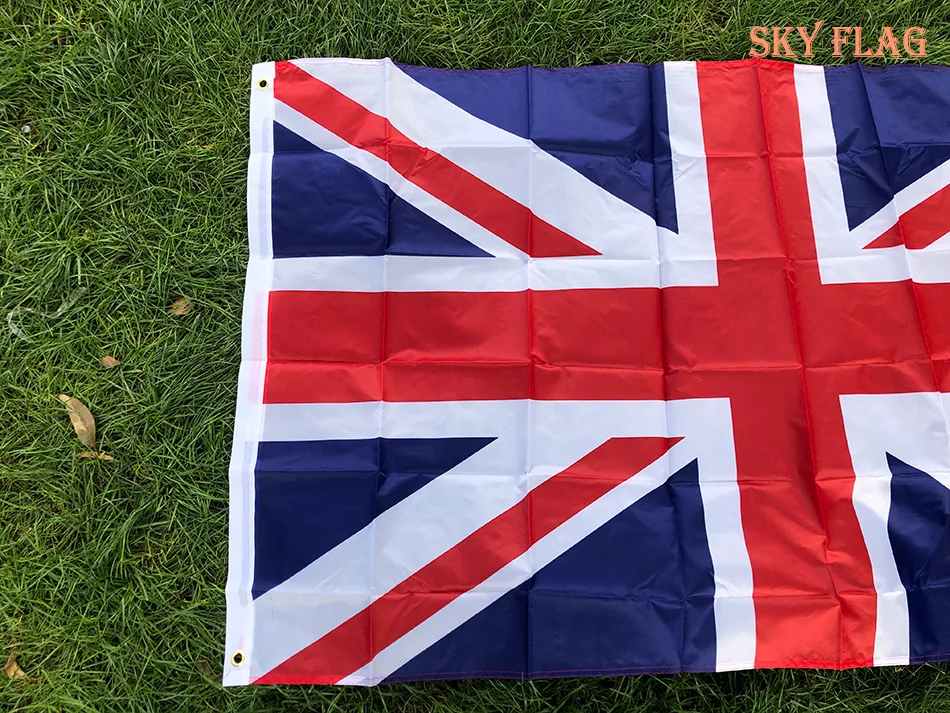 SKY FLAG 영국 플래그 90x150cm 영국 국가 주 깃발 폴리 에스터 영국 국립 브랜드 플래그 영국 배너