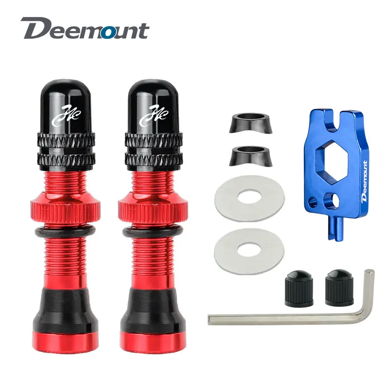 Deemount 2PCS 자전거 튜브리스 Schrader 젖꼭지 A/V 밸브 MTB 도로 자전거 튜브리스 림용 황동 코어 CNC 가공 알루마이트 처리 title=Deemount 2PCS 자전거 튜브리스 Schrader 젖꼭지 A/V 밸브 MTB 도로 자전거 튜브리스 림용 황동 코어 CNC 가공 알루마이트 처리 