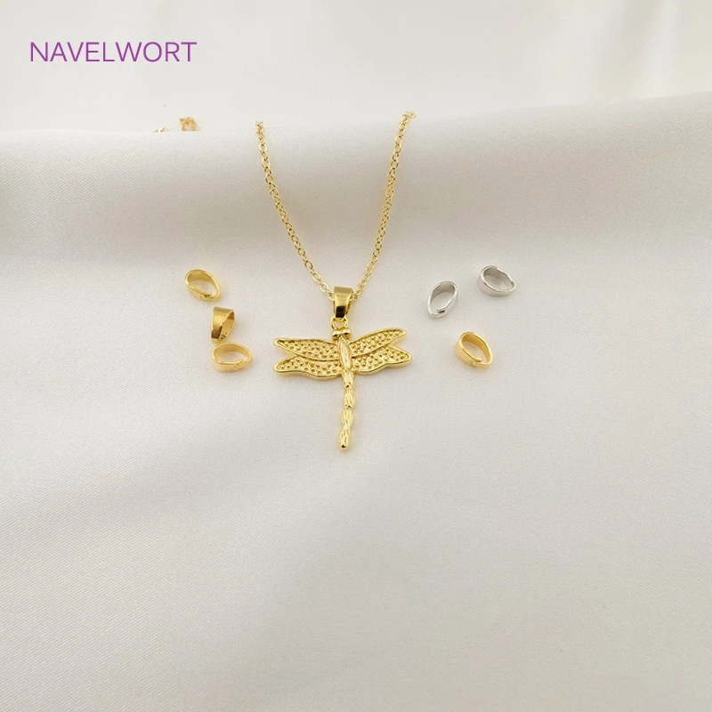 18K 골드 도금 황동 좁은 테이퍼 솔더 온 펜던트 보석, 보석 목걸이 용 물방울 모양 Bailes 액세서리 만들기