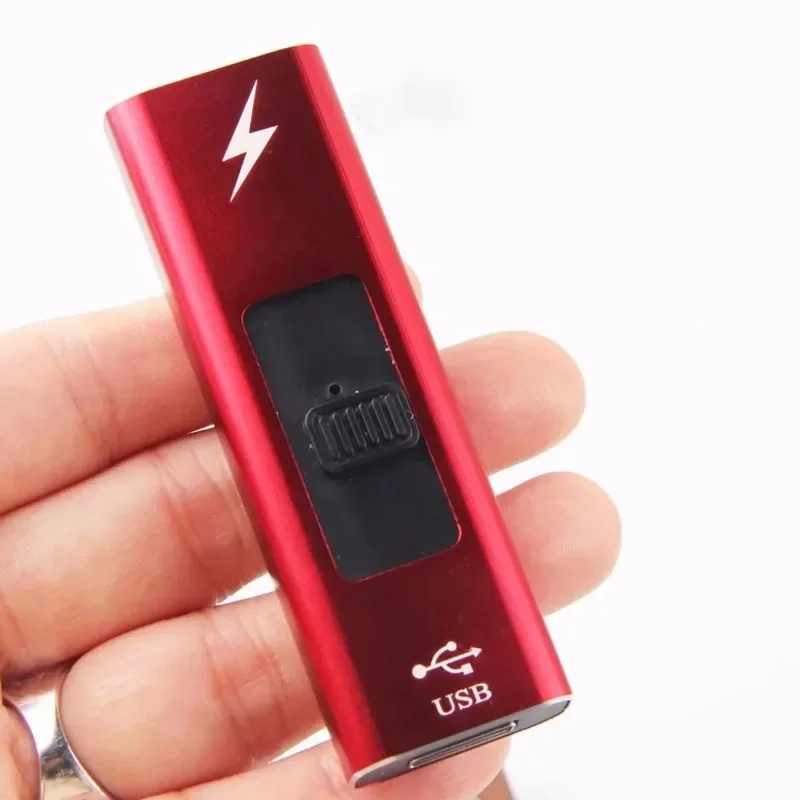 새로운 뜨거운 판매 플라즈마 USB 충전 방풍 펄스 아크 라이터 야외 Flameless 촛불 주방 바베큐 라이터 남자 선물