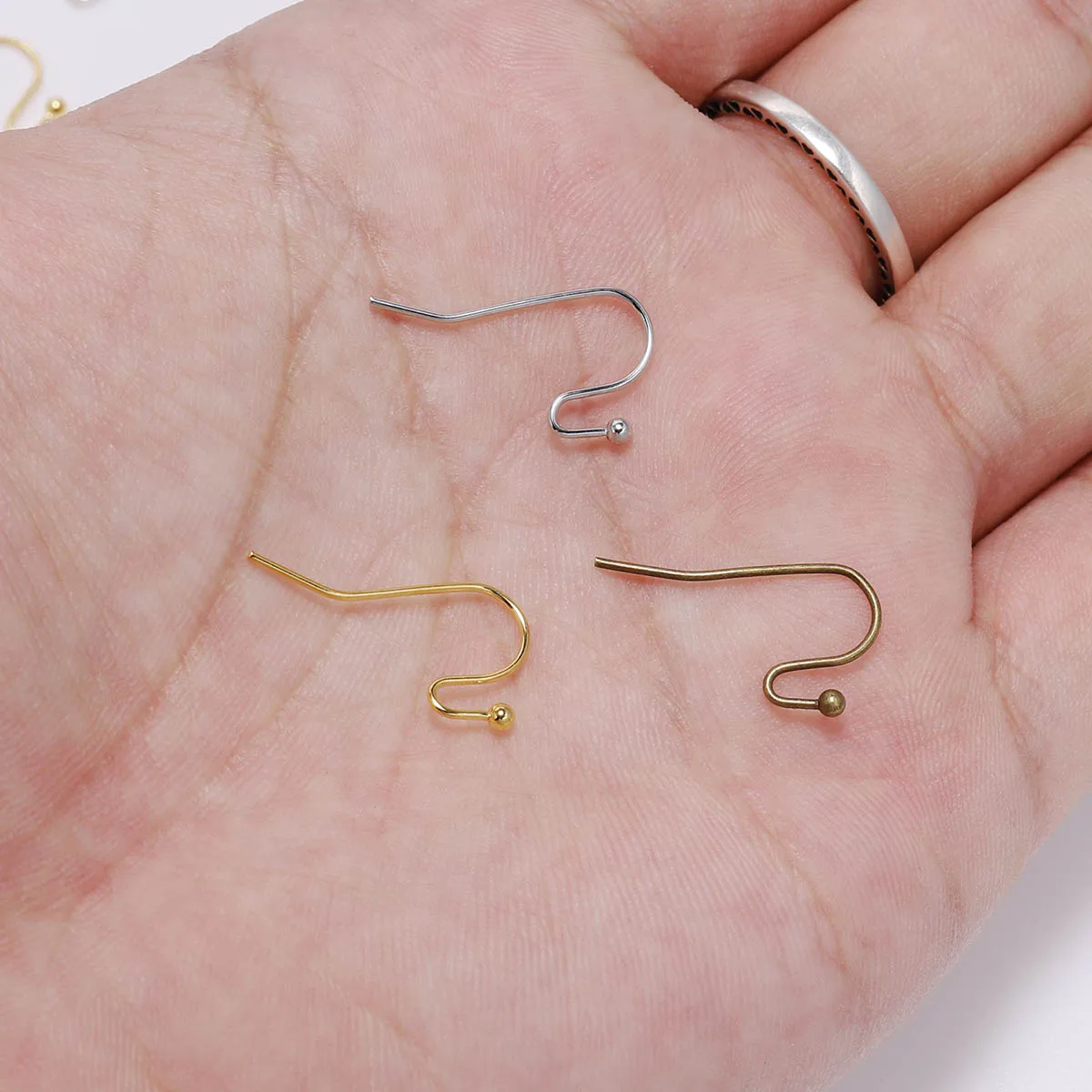 100 개/몫 20*17mm 10 색 철 구슬 매력 귀걸이 와이어 귀고리 귀걸이 걸쇠 결과 DIY 만들기 보석에 대 한 용품