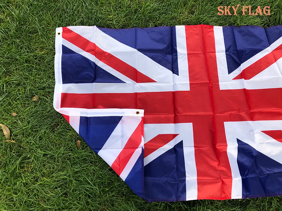 SKY FLAG 영국 플래그 90x150cm 영국 국가 주 깃발 폴리 에스터 영국 국립 브랜드 플래그 영국 배너