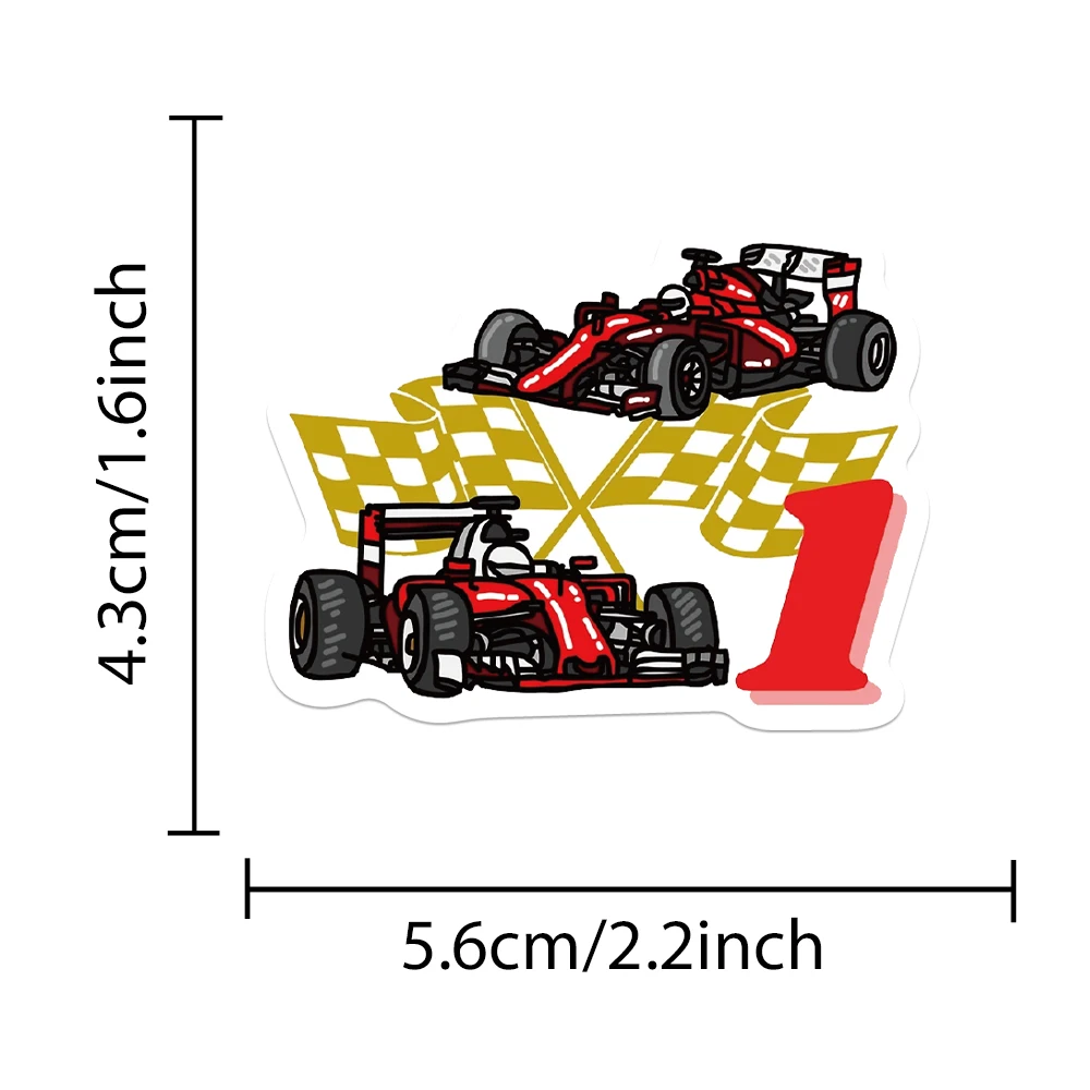 50pcs F1 포뮬러 원 멋진 속도 레이싱 스티커 장식 오토바이 자동차 노트북 자전거 케이스 가방 물 Bottl DIY 데칼