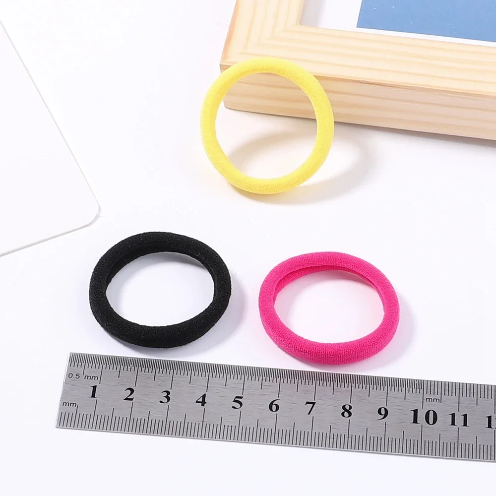 30 개/대 여자 탄성 헤어 밴드 여자 다채로운 나일론 고무 밴드 머리띠 Scrunchies 어린이 포니 테일 홀더 헤어 액세서리