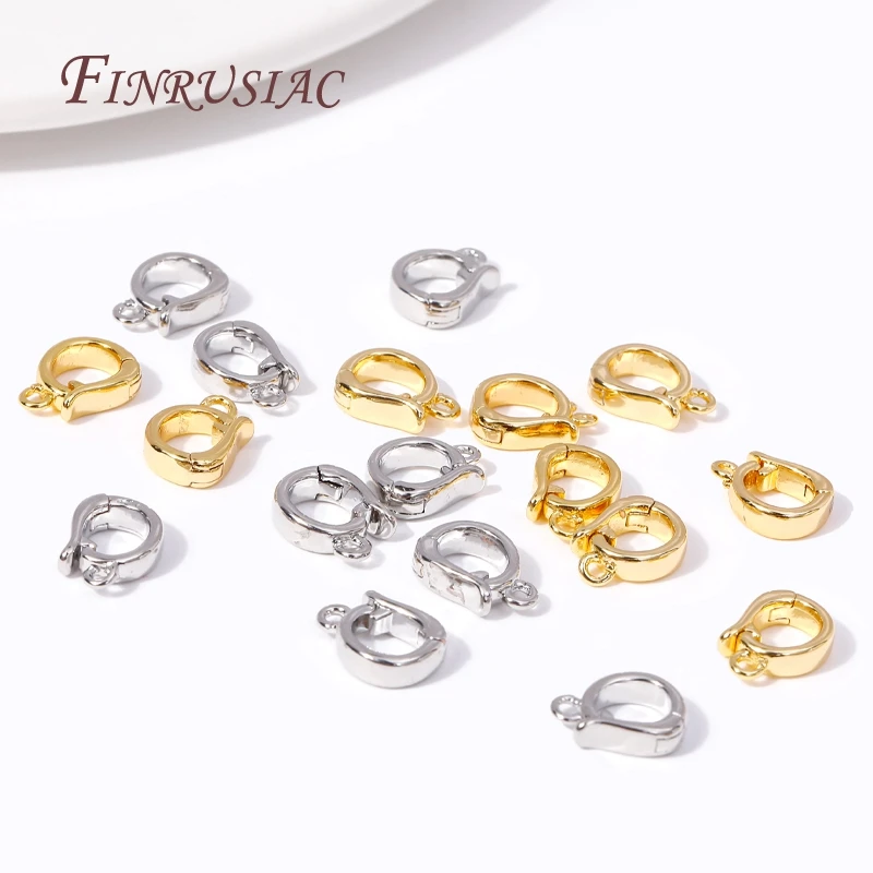 펜던트용 18K 금도금 베일, 쥬얼리 제작 용품용 참 클래스프 커넥터, 힌지 목걸이 강화제, 쥬얼리 결과