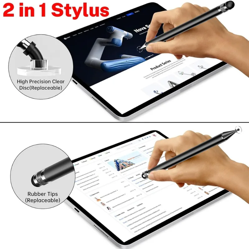 1-3PCS 스마트 태블릿 전화 범용 2 in 1 용량 성 스타일러스 펜 드로잉 펜 iPhone/Android 용 모든 용량 성 터치 스크린