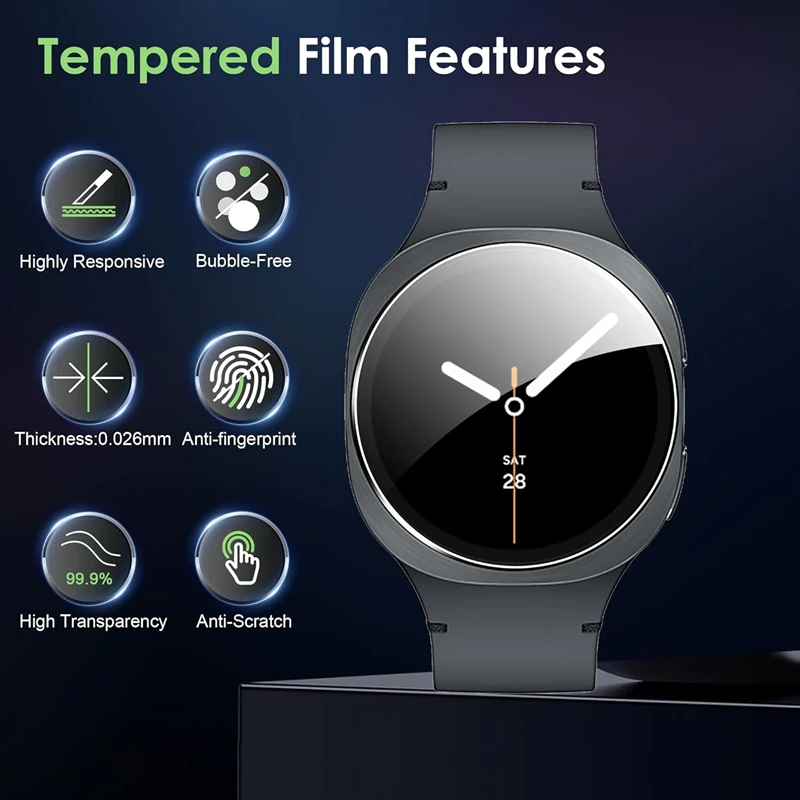 삼성 갤럭시 워치 47mm 40mm 44mm 45 46 43 42mm 프리미엄 강화유리 액정 보호필름 갤럭시 워치 울트라 8 7 6 5 4